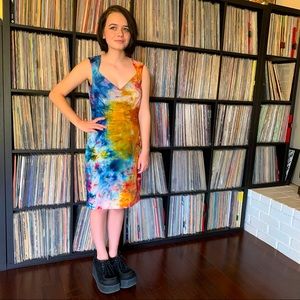 upcycled rainbow hippie ice dyed festival small 🌈